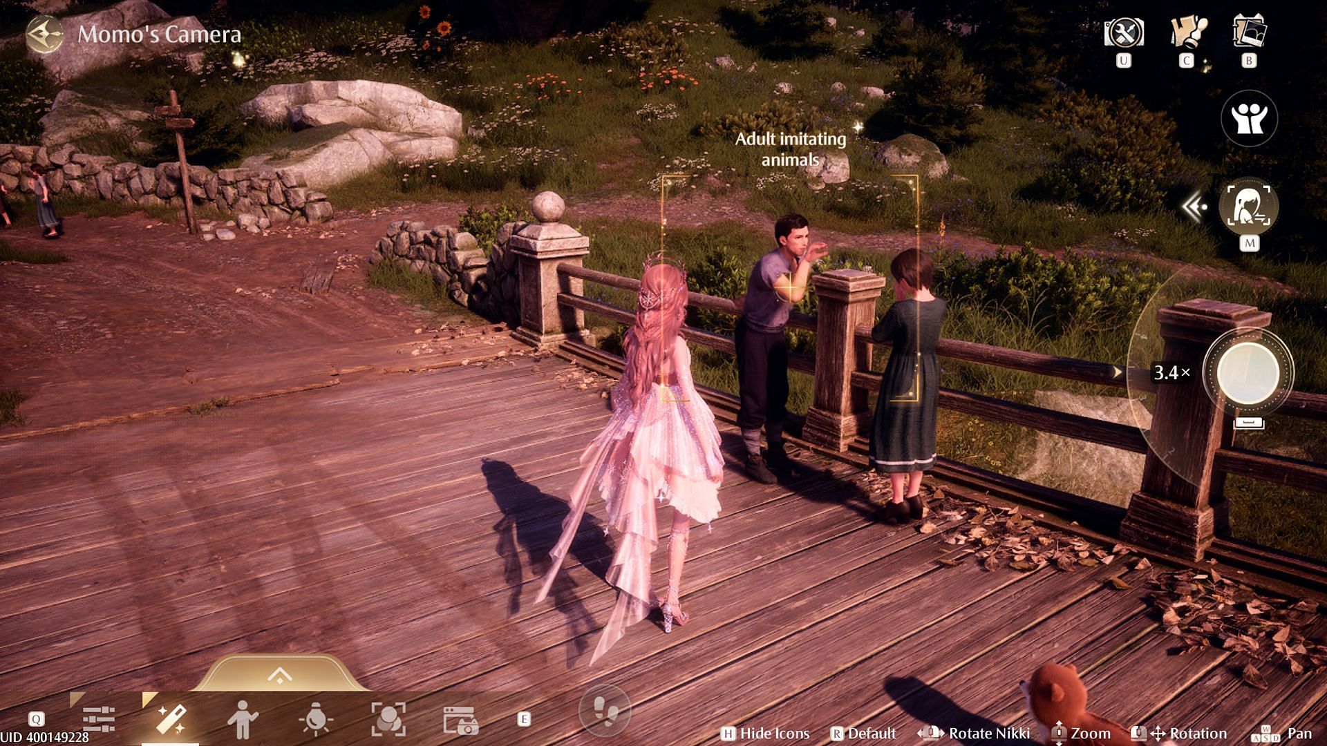 Snap a photo of the NPCs (Image via Sportskeeda Gaming/Infold Games)